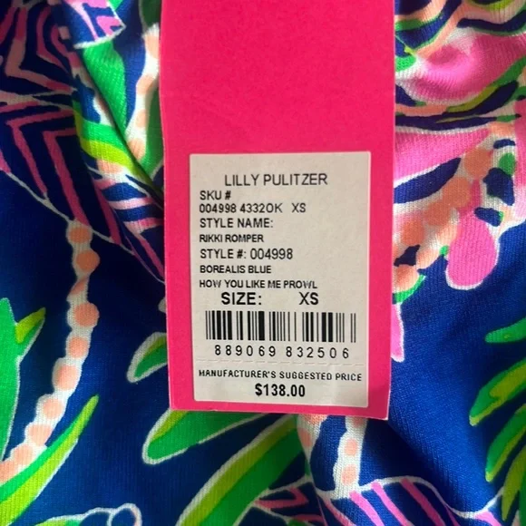 NWT Lilly Pulitzer Romper Size XS - Picture 4 of 6